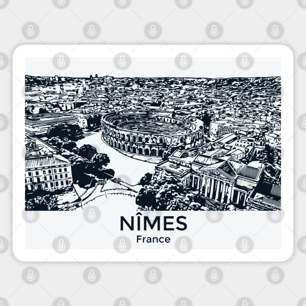 Nîmes - France Magnet by Lakeric
